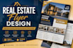 design luxury real estate flyer, property brochure and marketing material
