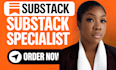 fully setup substack account manage substack newsletter design substack setup