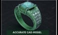 create a professional 3d jewelry ring cad design