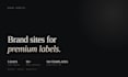 design a premium brand website