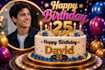 create a customized animated birthday cake video with photo