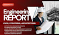 prepare structural engineering reports, calculations and engineering letters