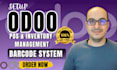 setup odoo pos, inventory management, warehouse automation and barcode system