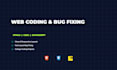 build frontend websites or fix bugs using HTML CSS and javascript