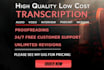 transcribe english audio or video