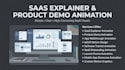 create saas explainer video plus ui animation, saas demo video