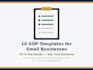 create small business templates