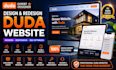 design duda business website duda landing page duda seo duda redesign bug fix
