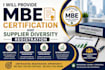 get mbe certification and supplier diversity registration