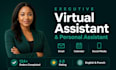 provide executive virtual assistant, general VA personal assistant