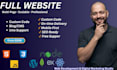 custom full websites built from scratch no templates