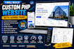 build a custom PHP website with admin panel