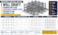 draft foundation plan structural framing layout footing plan framing plan