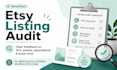 audit your etsy listing for clarity and SEO
