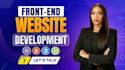 develop a responsive website frontend with HTML, CSS, bootstrap, javascript
