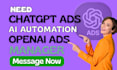 be your chatgpt ads expert, set openai ads manager, leads conversion tracking