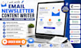 write engaging email newsletters that increase opens and clicks