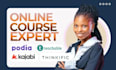 set podia teachable course website thinkific kajabi course upload kajabi expert