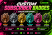 custom twitch emotes y subscriber badges