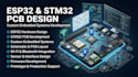 design esp32, stm32 and custom embedded systems pcb