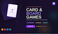 design a professional card game, board game, and custom card deck
