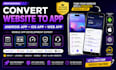 convert website to html app, android and ios app, pwa mobile app development
