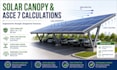 design solar canopy and ground mount racking asce 7 structural calculations