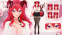create live2d vtuber model and rig in anime style