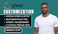 build ghost cms website ghost blog customize your ghost cms theme and website