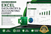 do excel data entry, PDF to excel and tally accounting
