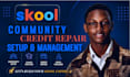 skool community setup skool community skool credit repair skool course creation