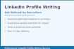 write a professional linkedin profile that gets you noticed