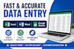 do accurate data entry and excel spreadsheet work