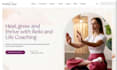 design squarespace reiki healer website crystal website chakra coaching website