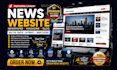 build news website, newspaper, magazine or blog wordpress website