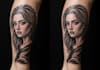 create a tattoo design for leg sleeve