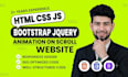 develop responsive front end website with bootstrap