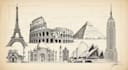 create urban sketches and architectural illustrations
