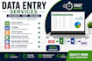 do data entry, copy paste, PDF conversion and excel work