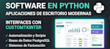 develop a modern python gui application using customtkinter