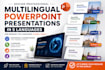 design professonal multilingual powerpoint presentations in 5 languages