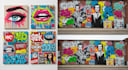 create graffiti pop art canvas designs and murals