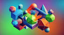 create abstract geometric digital art