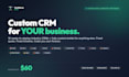 develop a custom CRM with admin panel and dashboard