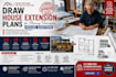 draw house extension plans for planning permission house addition