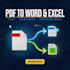 convert PDF to word or excel manually with accuracy