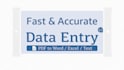 do fast and accurate data entry, typing, pdf to word, excel