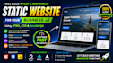 build responsive static website for your business using HTML CSS and javascript