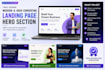 design and develop a modern landing page