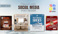 created social media ads post by canva